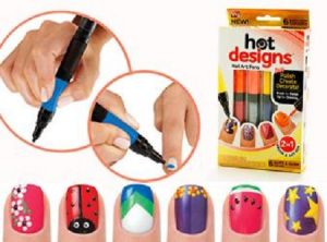 Hot Designs - Set lakova i olovaka za Nail Art