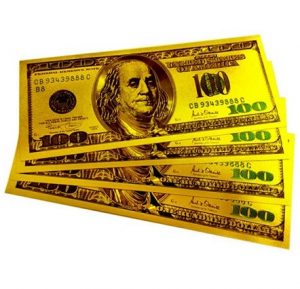 Zlatne novčanice od 100 Dolara_243