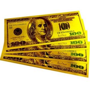 Zlatne novčanice od 100 Dolara_243