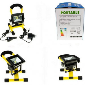 Prenosni LED reflektor 10w sa ugrađenom sopstvenom baterijom