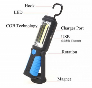 Punjiva LED radna lampa sa magnetima