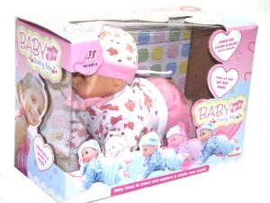 Beba igračka - Priča mama i tata, smeje se, plače, mrda glavom_1