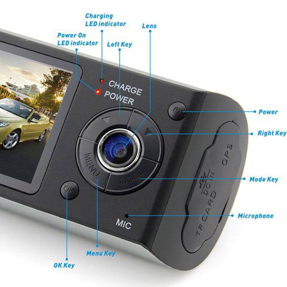 Dual Auto kamera i GPS - PROFI r300-car-dvr2 Dual Auto kamera i GPS - PROFI