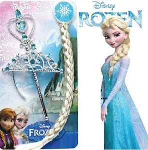 FROZEN Set za princezu - Kruna, Čarobni štapić i Pletenica