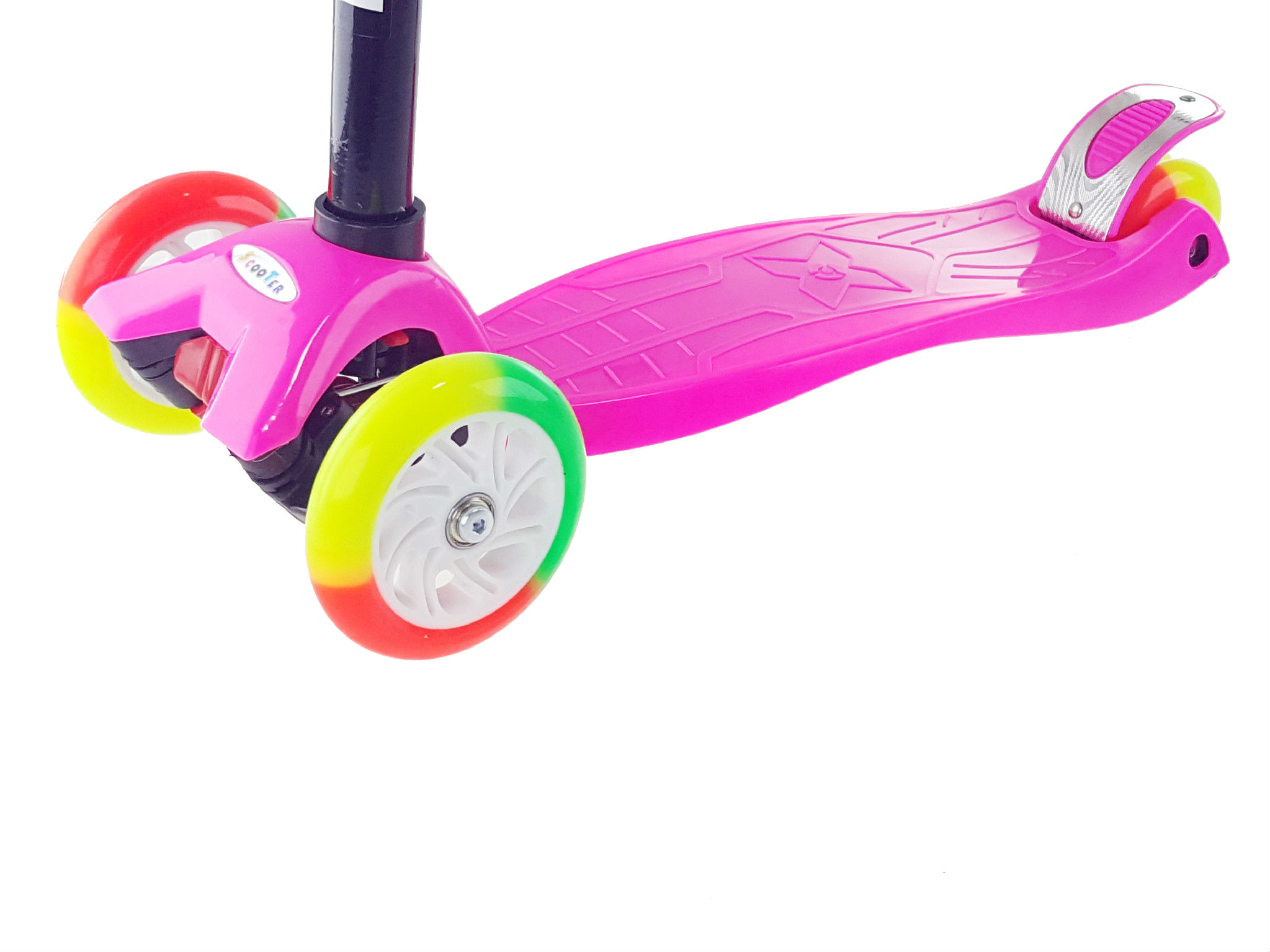 Roze TROTINET SCOOTER sa svetlećim točkićima nosivisti do 50kg_1 TROTINET SCOOTER sa svetlećim točkićima nosivisti do 50kg_1