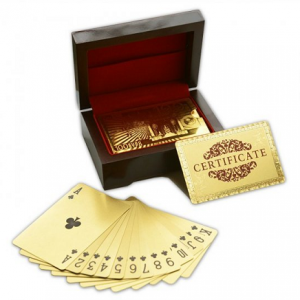 Špil karata u kutiji sa 24k pozlatom_1
