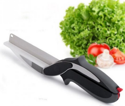 Kuhinjske makaze 2u1 - Nož i daska za sečenje Clever cutter_2