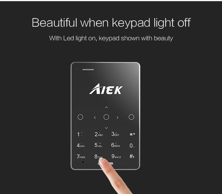 Telefon kreditna kartica luksuznog dizajna AIEK M4_9 Telefon kreditna kartica luksuznog dizajna AIEK M4_9