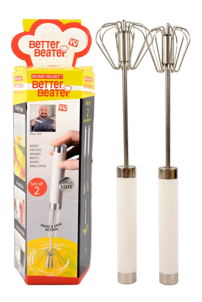 BETTER BEATER Press & Spin - Set od Dva Rucna Miksera - NOVO 7 BETTER BEATER Press & Spin - Set od Dva Rucna Miksera - NOVO 7