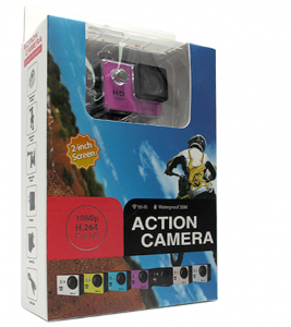 ACTION kamera Comicell 1080p Ful HD Wi-Fi 140 pink 4