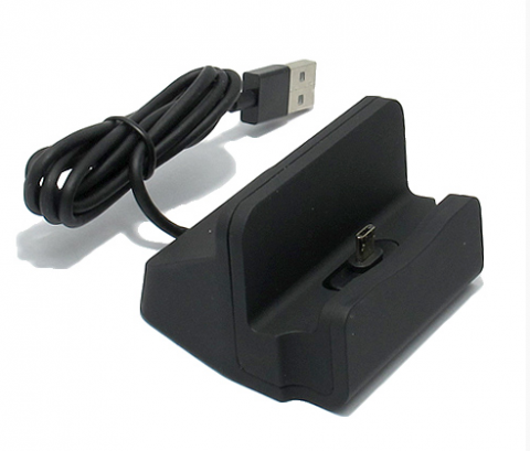 Dock micro sa USB kablom crni