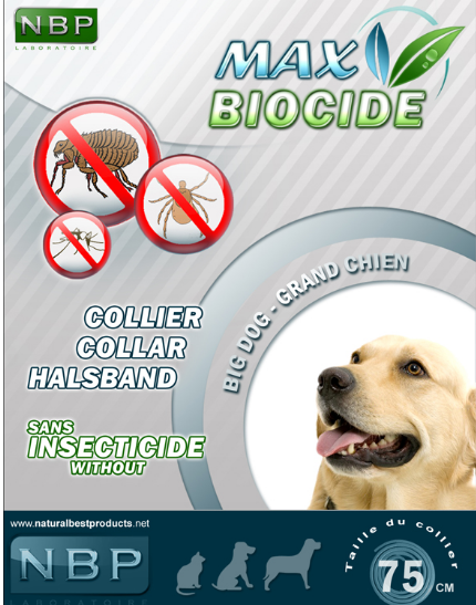 Max biocide - Antiparazitska ogrlica za velike pse