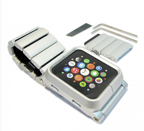 Narukvica Lunatik Epik za Apple sat komplet srebrna