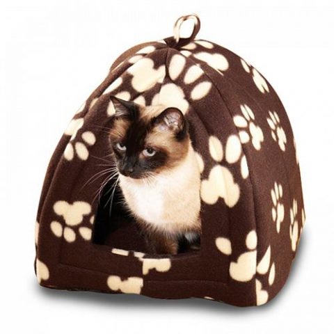 PET HUT Kucica za male pse ili macke - Braon - NOVO 2