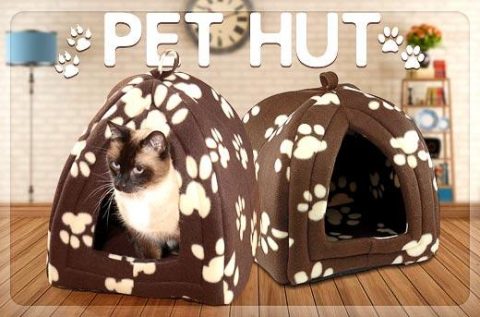 PET HUT Kucica za male pse ili macke - Braon - NOVO 3