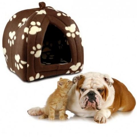PET HUT Kucica za male pse ili macke - Braon - NOVO 5