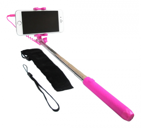 Selfie drzac RK-Mini3 pink