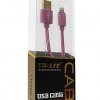 USB data kabal TD-LTE TD-CA36 lightning roze - 2