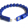 USB kabal BRACELET lightning plavi -3