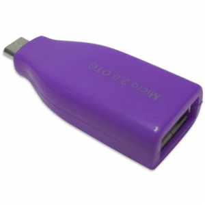 Adapter OTG micro USB ljubicasta