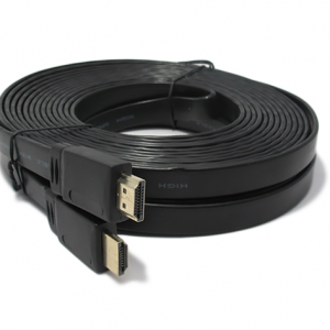 HDMI kabal na HDMI 10m FLAT crni