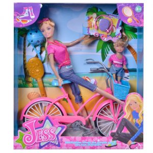 Lutka Jess sa detetom i biciklom- Mannequin