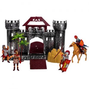 Rimski zamak sa figuricama i konjem