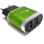Kucni punjac VBEST za Iphone lightning 2xUSB-2.1A zeleni