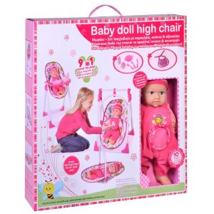 Bebi hranilica, ljuljaška i nosiljka - set
