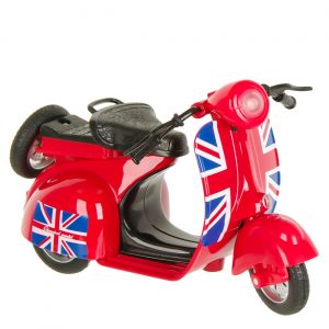 Crvena vespa minijaturna