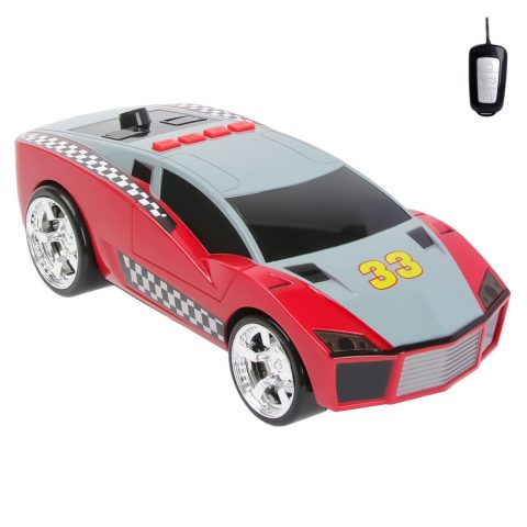Crveni trkački automobil na baterije