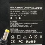 Punjac za laptop za AC 19V 7.3A 5.5x2.5 AC07730A 2