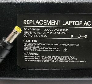 Punjac za laptop za AC 20V 6A 5.5x2.5 AC09600A 2