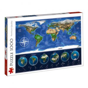 Svetska mapa - 1000 puzli