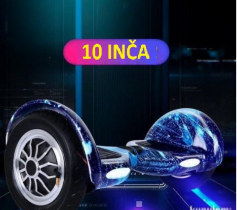 Hoverboard sa ruckom- Elektricni Skuter 10 Galaxy plavi