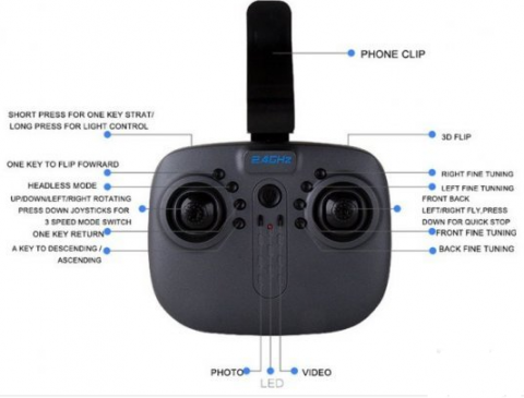 Dron 8807 Smart RC foldable drone sa WIFI Kamerom 3