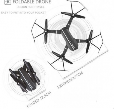 Dron 8807 Smart RC foldable drone sa WIFI Kamerom 4