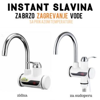 Instant slavina i protocni bojler za brzo zagrevanje vode