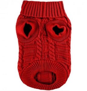 Pulover za ljubimca - crvena rolka