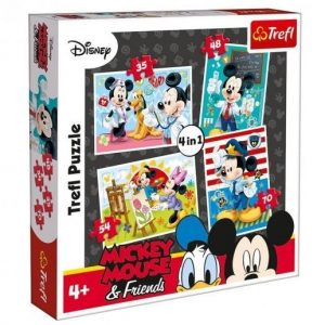 Puzle MICKEY 4in1 - Trefl