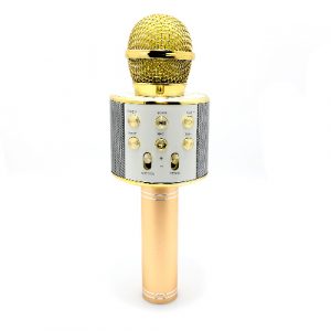 Mikrofon 858 Bluetooth zlatni