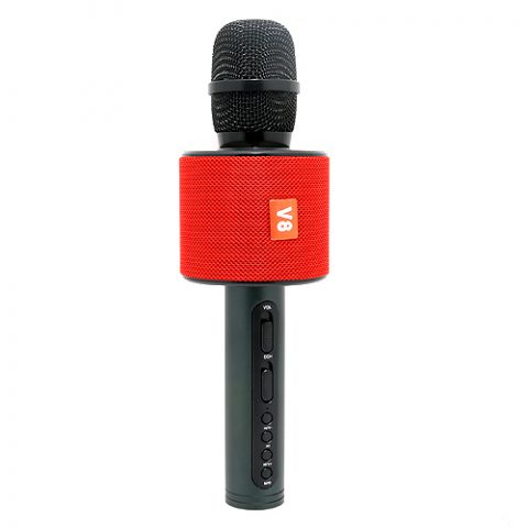 Mikrofon V8 Bluetooth crveni
