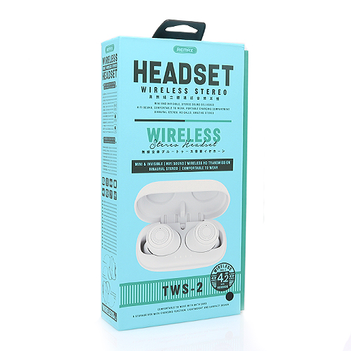 04 (5) Slusalice REMAX TWS-2 Bluetooth crne