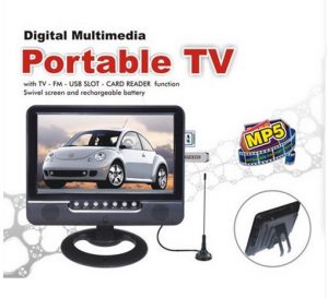 7.5" TFT LCD Portabl tv