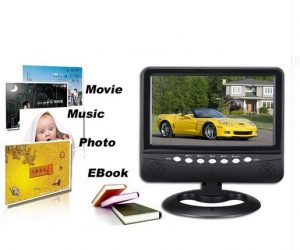 7.5" TFT LCD Portabl tv