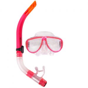 Maska sa disaljkom za ronjenje - AQUAS PRO roze
