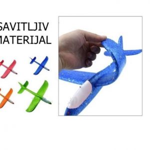 Avion od stiropora sa LED svetlima - 48cm
