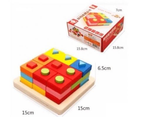 Veci set geometrijskih oblika - 3+ age