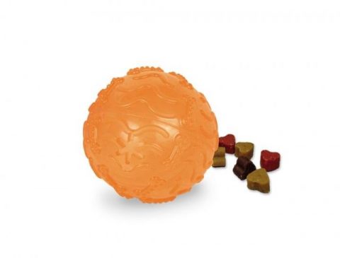 TPR Lopta za poslastice 8cm oranž