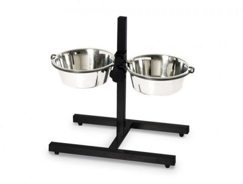 Postolje (40cm) sa 2 metalne činije 2x1.75L 21cm